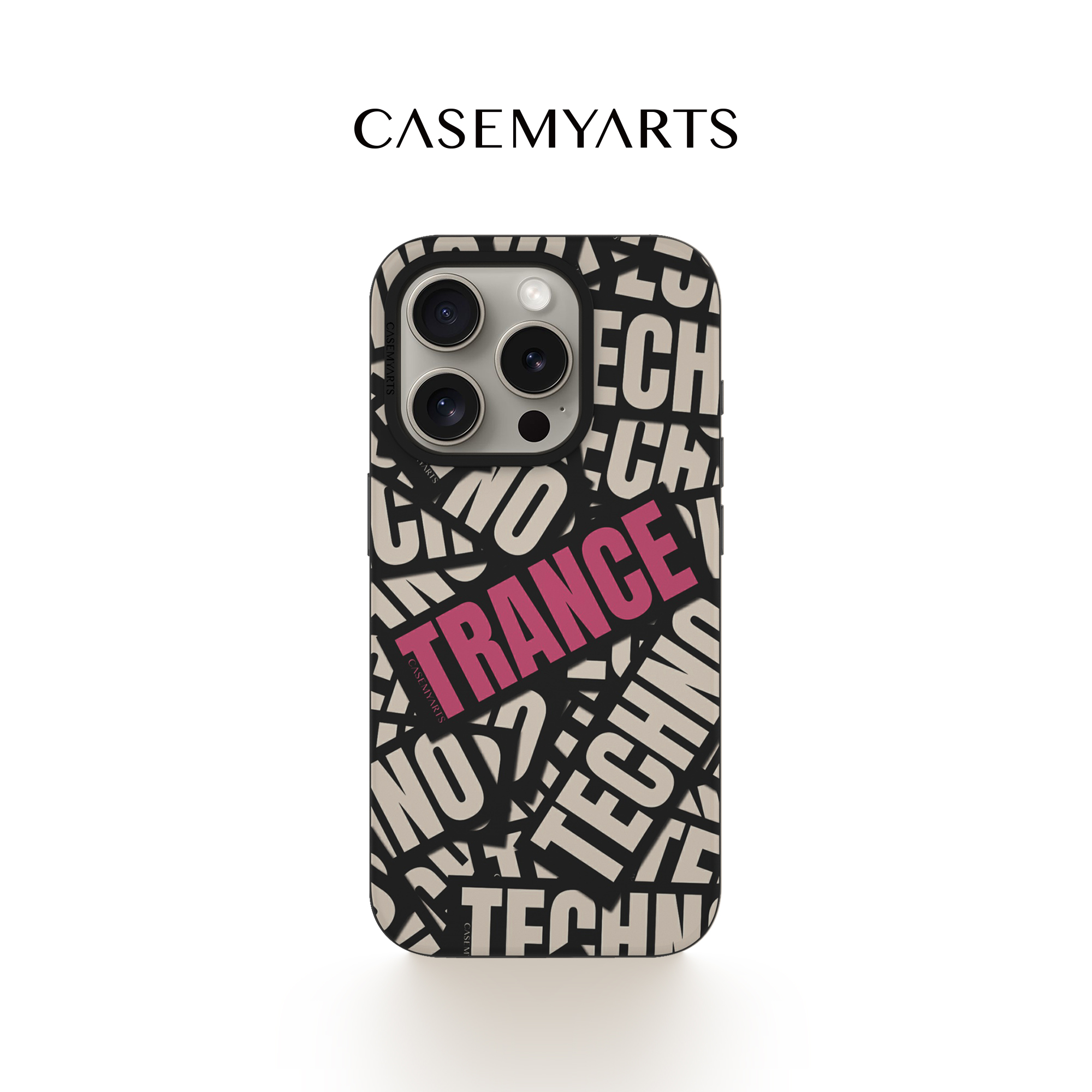 CASEMYARTS电音标签轻薄防摔磁吸手机壳适用苹果16/15/14/Pro/Max