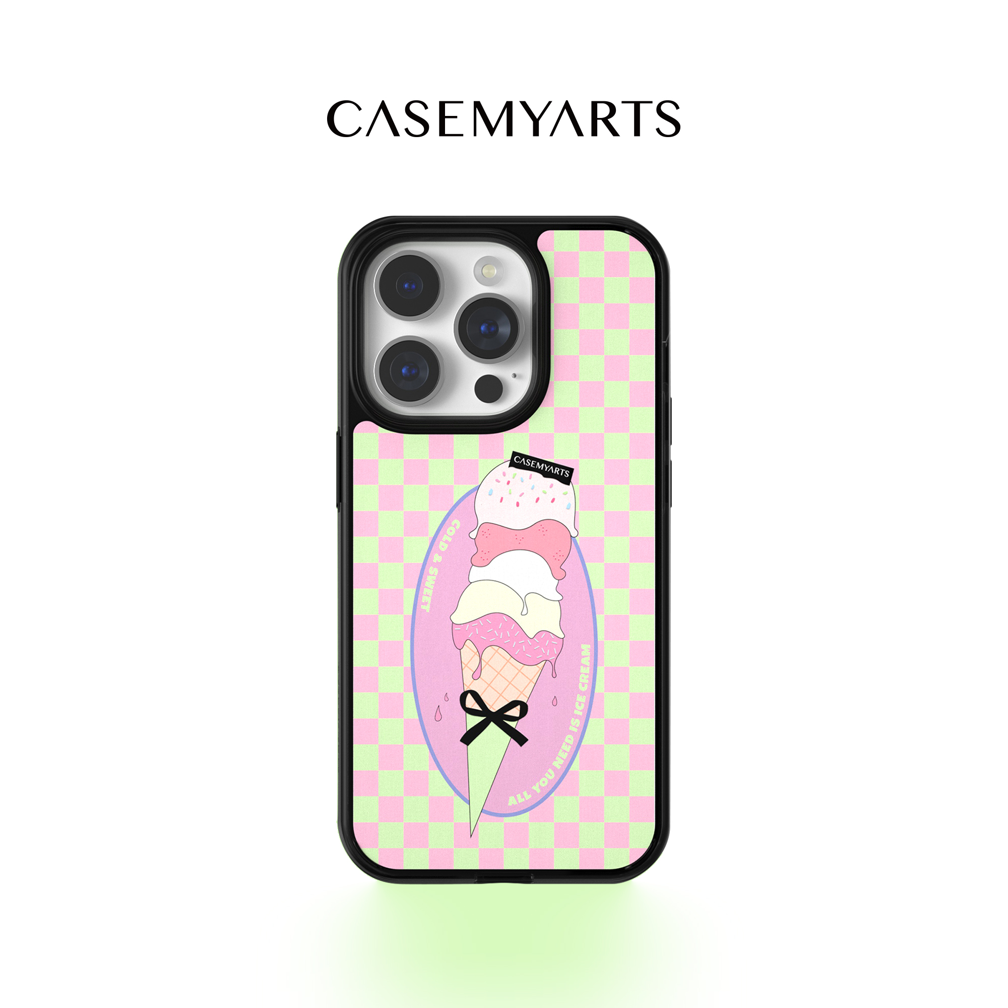 CASEMYARTS冰淇淋轻薄防摔磁吸手机壳适用苹果16/15/14/Pro/Max