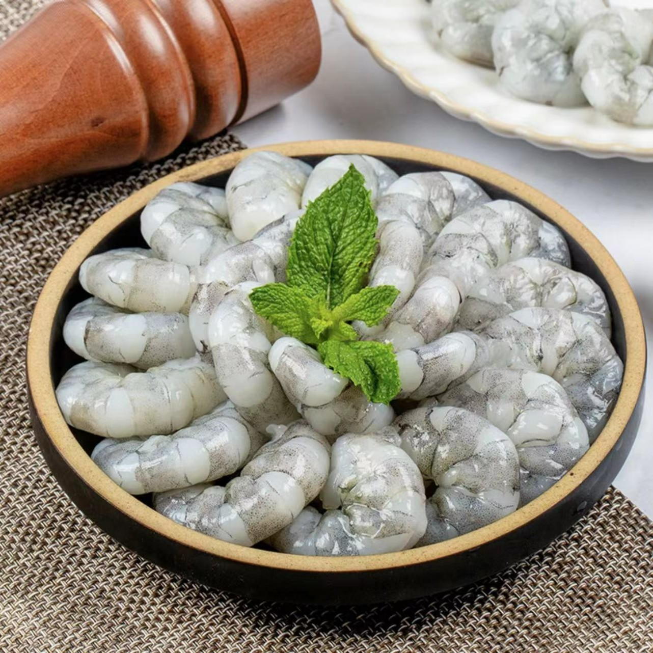 【蛇年首播】G新鲜现剥海水青虾仁手工开背去虾线薄冰锁鲜 到手三包