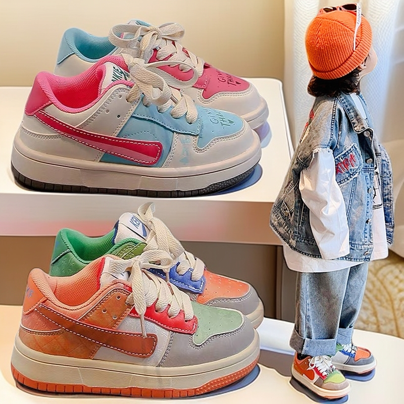 儿童鸳鸯鞋2025儿童节秋季新款男女童时尚百搭休闲中大童软底板鞋