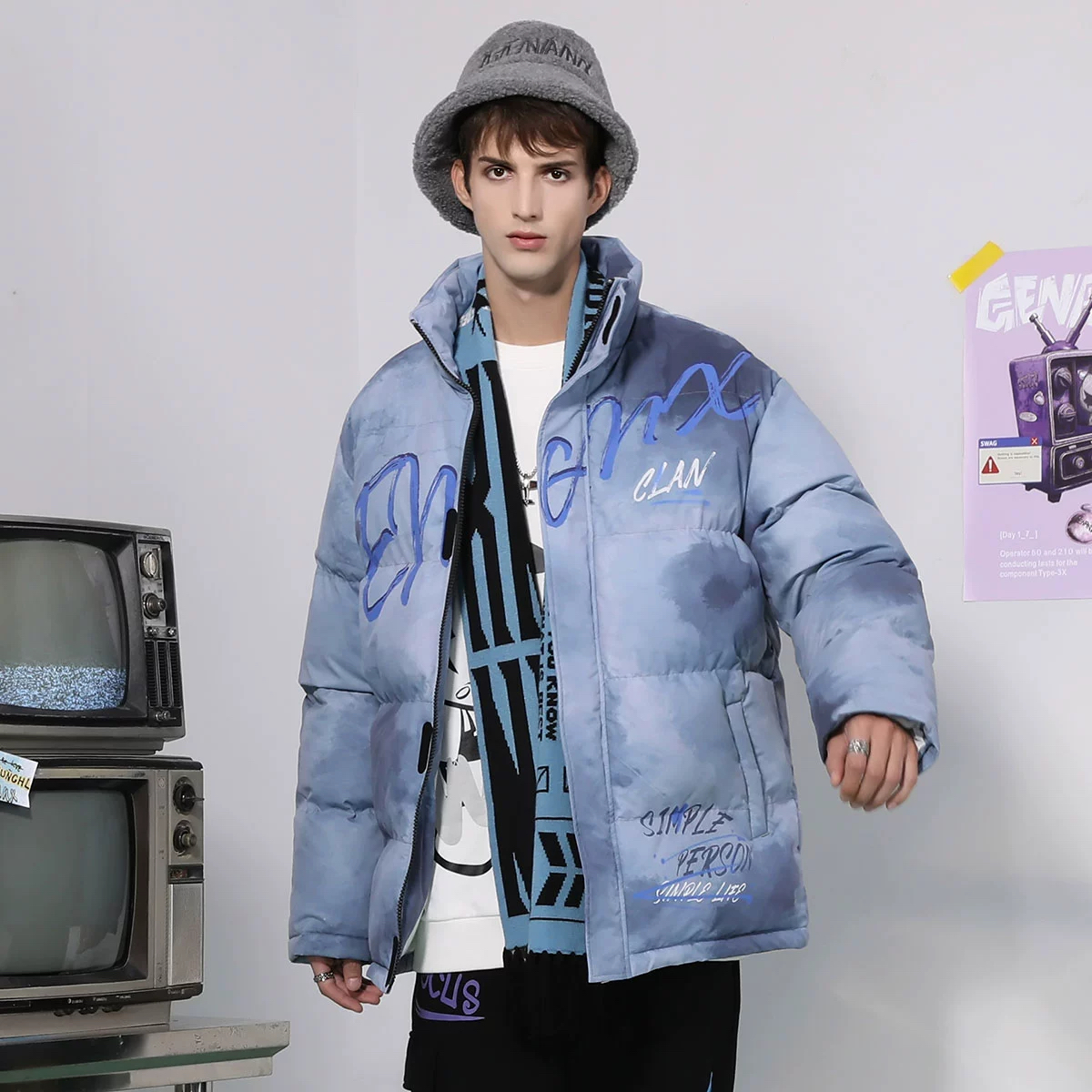 1号小桃男女潮牌穿搭【桃漂亮服饰】、男女款棉服、主播叫到名字下单！