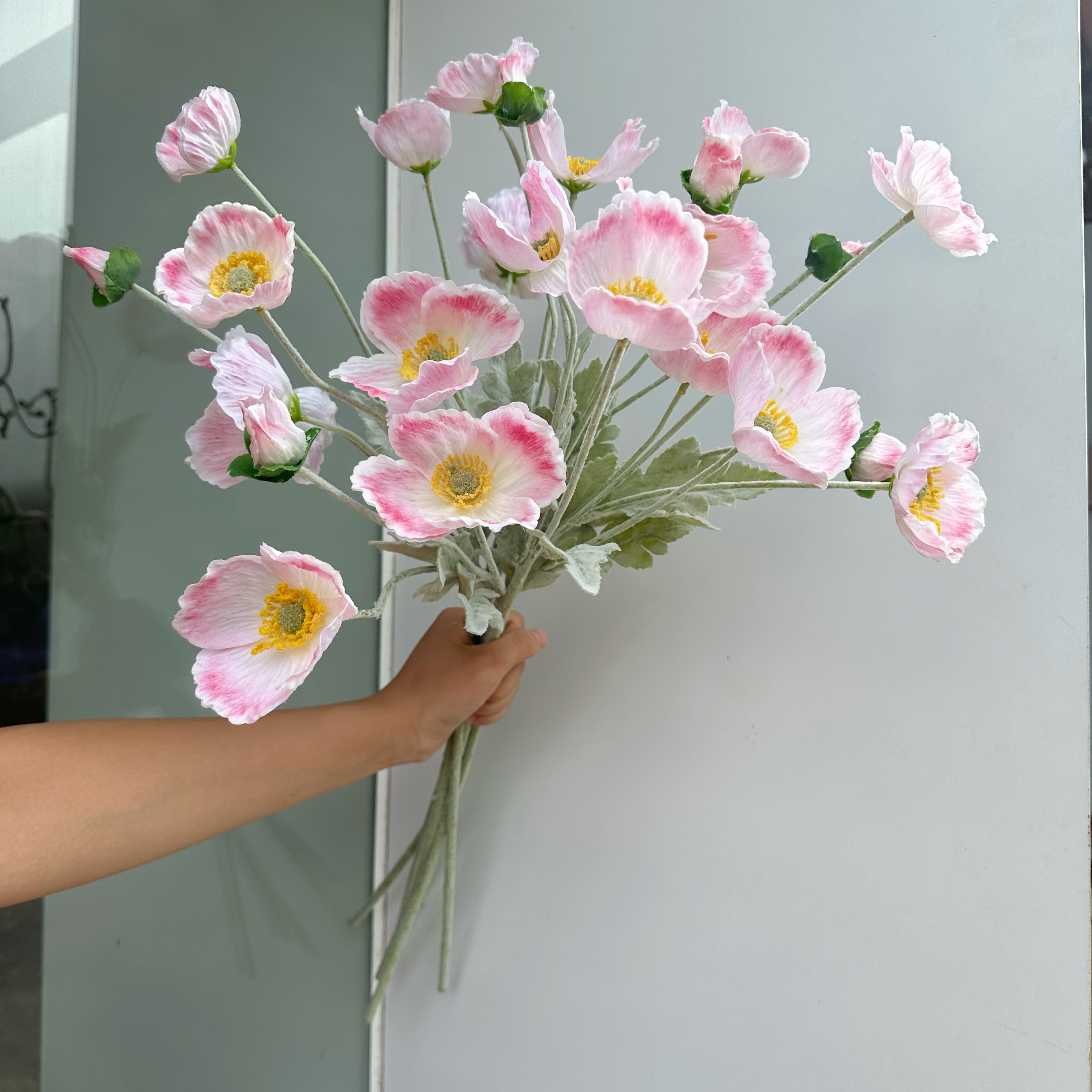 手感保湿虞美人 仿真花假花