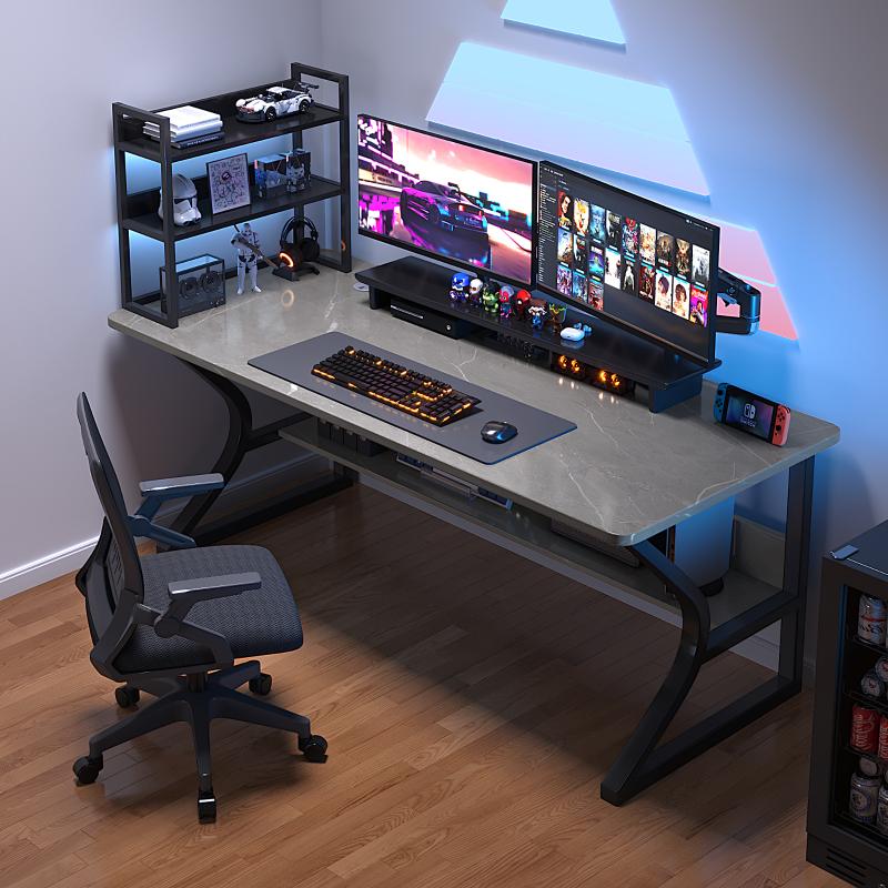 电脑桌卧室网红家用游戏电竞桌子书桌学生学习写字桌办公桌椅套装