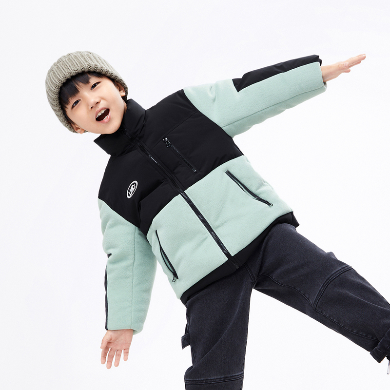 little moco童装冬装新款男女童加厚保暖羽绒服外套#KBB4EINT09