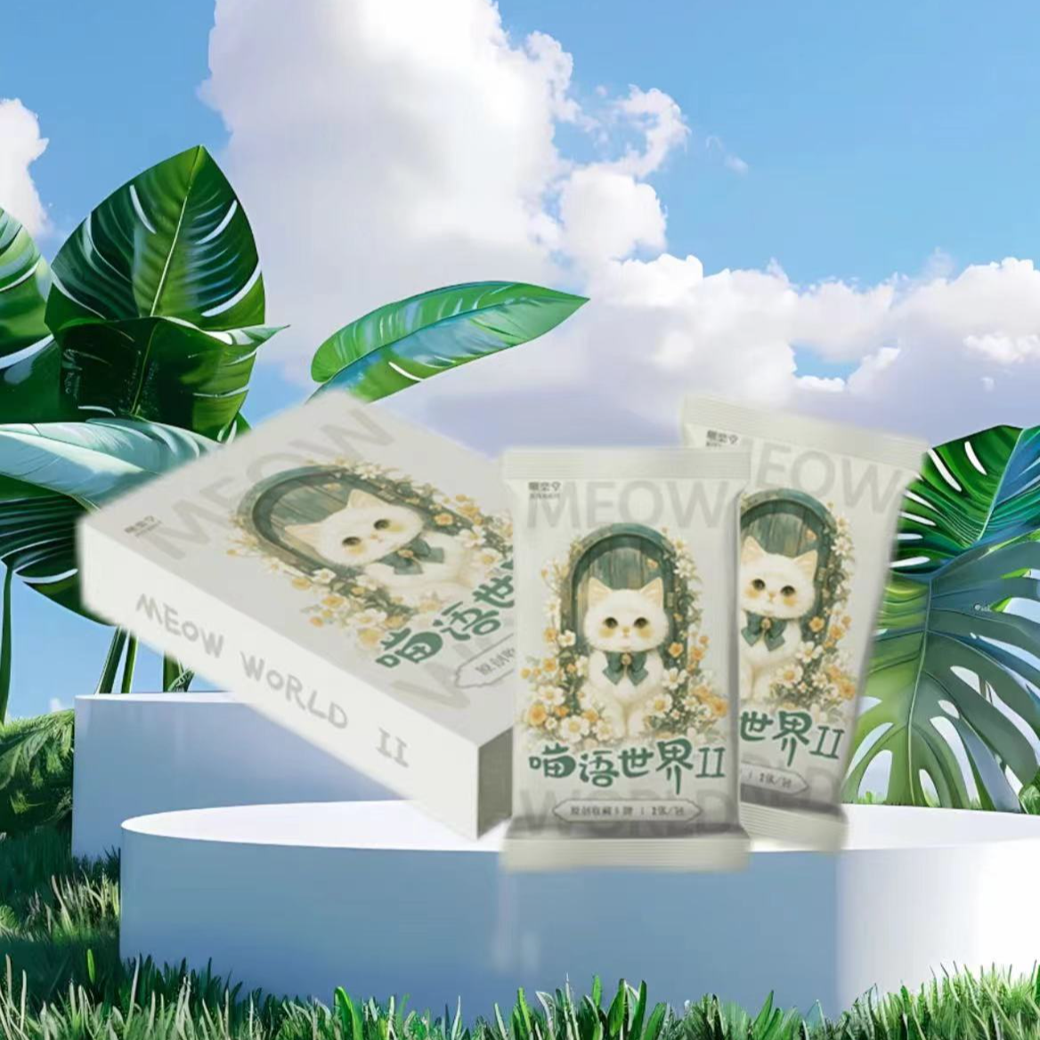 U《拆盒》啾楽堂 喵语世界 收藏卡牌第二弹（默认代拆）