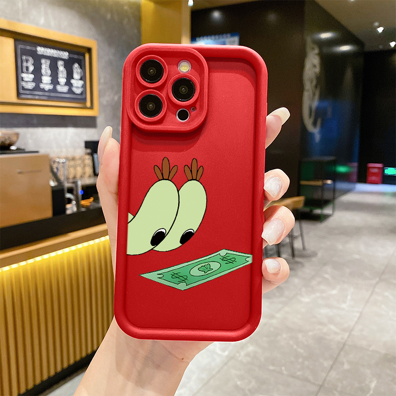 见钱眼开ZLY适用iPhone苹果12手机壳15pro/12pro/6高端A1864卡通