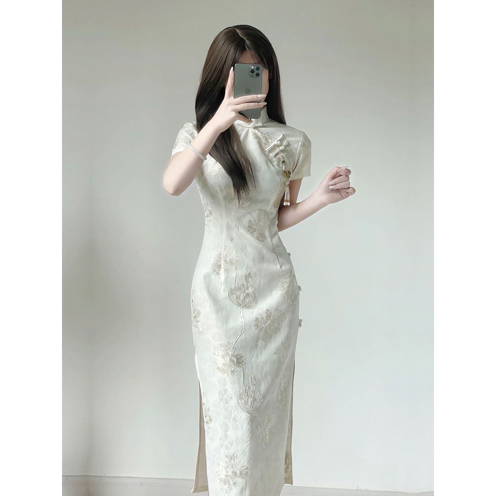 2023新款旗袍民国风大小姐改良版连衣裙气质高端年轻款少女新中式