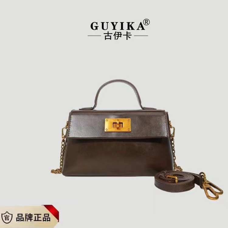 【寰球品牌】潮流新款斜挎包时尚百搭单肩包9026咖色
