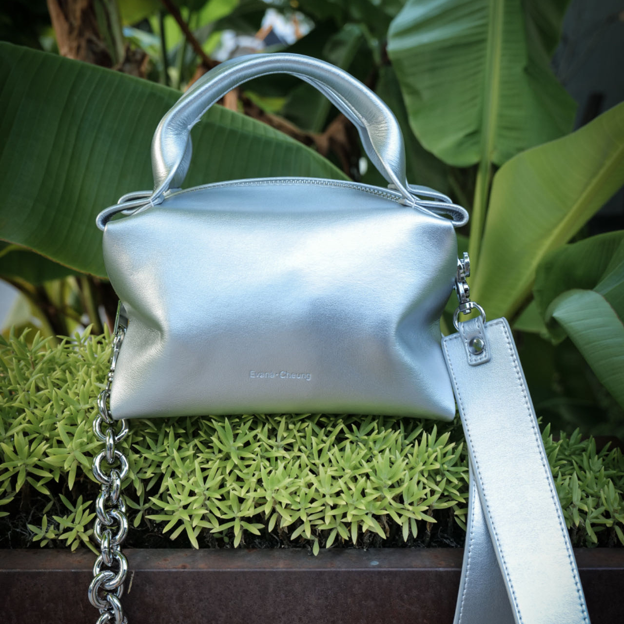 Evanacheung【山与秋系列】小众真皮简约慵懒便当包N+02（现货）