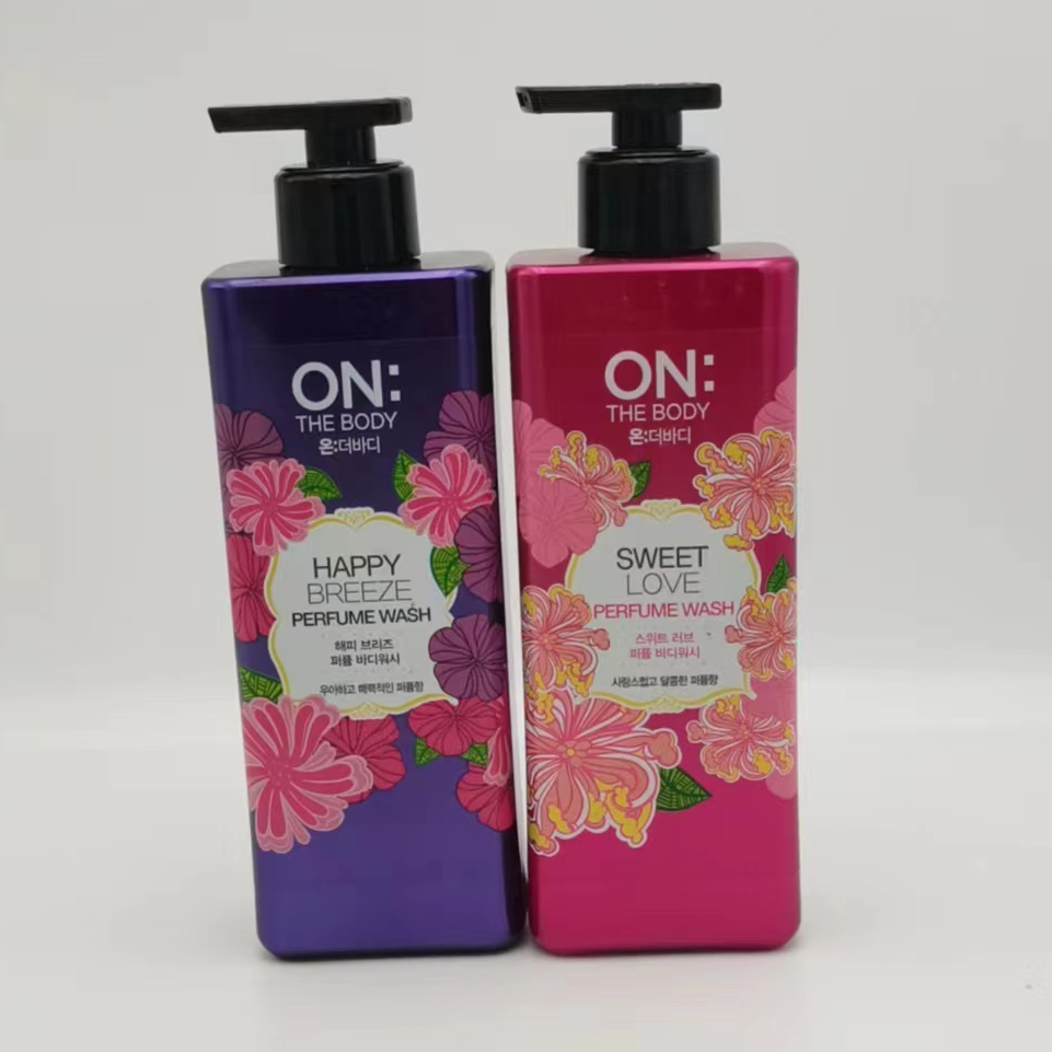 【大叔推荐】安宝笛快乐微风香水沐浴露紫色粉色500ml