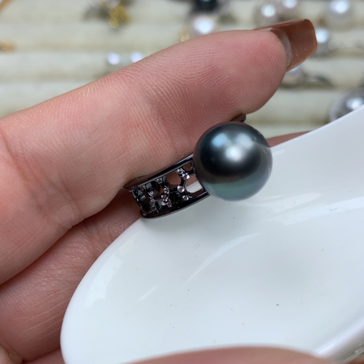 【闪购商品】海水珍珠戒指银S925镶嵌