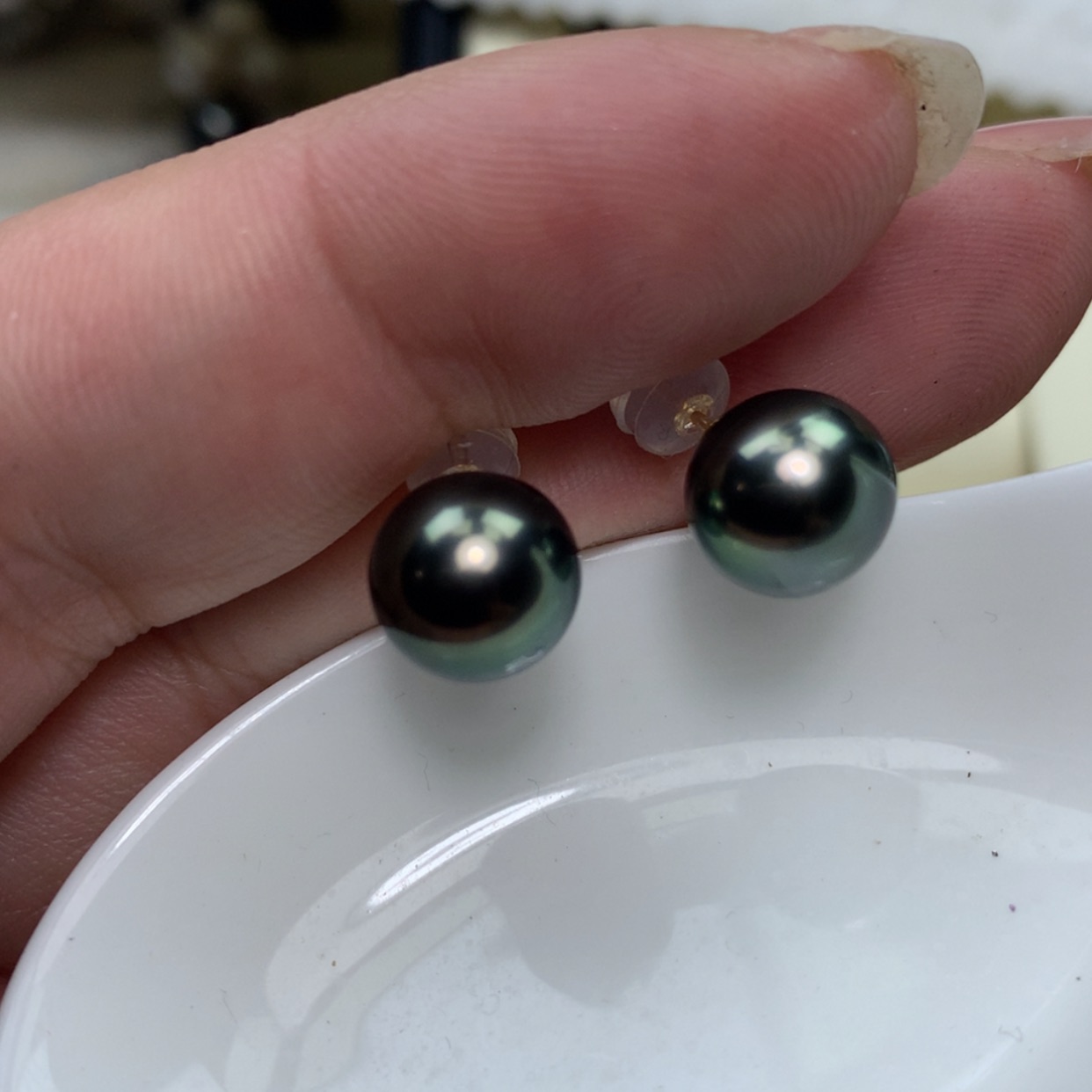 【闪购商品】海水珍珠耳饰18K金镶嵌