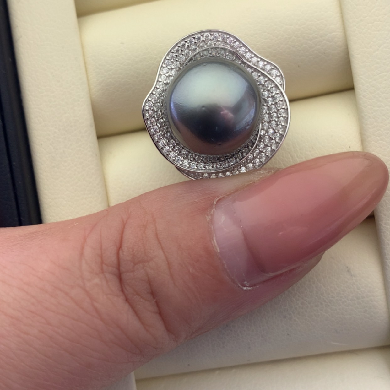 【闪购商品】海水珍珠戒指银S925镶嵌
