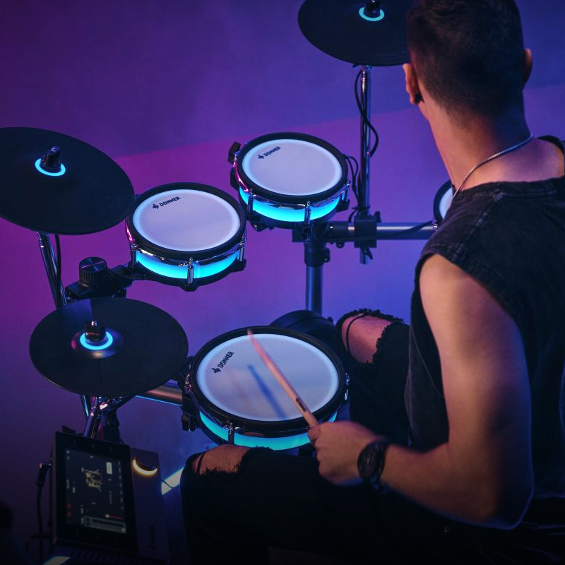 唐农DONNER新品便携式折叠黑科技专业演出智能电子鼓初学者入门