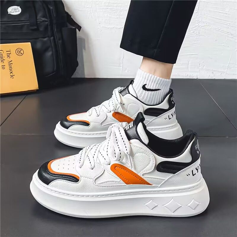 【秋冬换新】男鞋潮流百搭低帮休闲板鞋运动厚底增高小白潮鞋网红