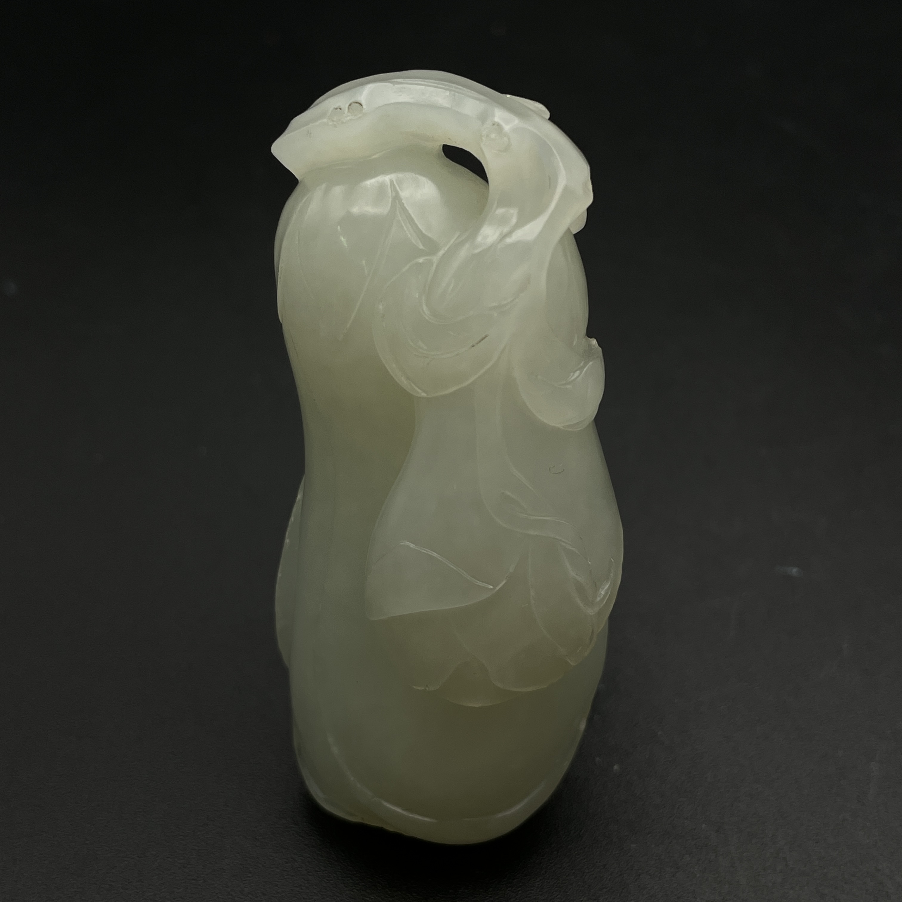 清中期玉兰花佩/251598/收藏/传承/【友谊文物商店】