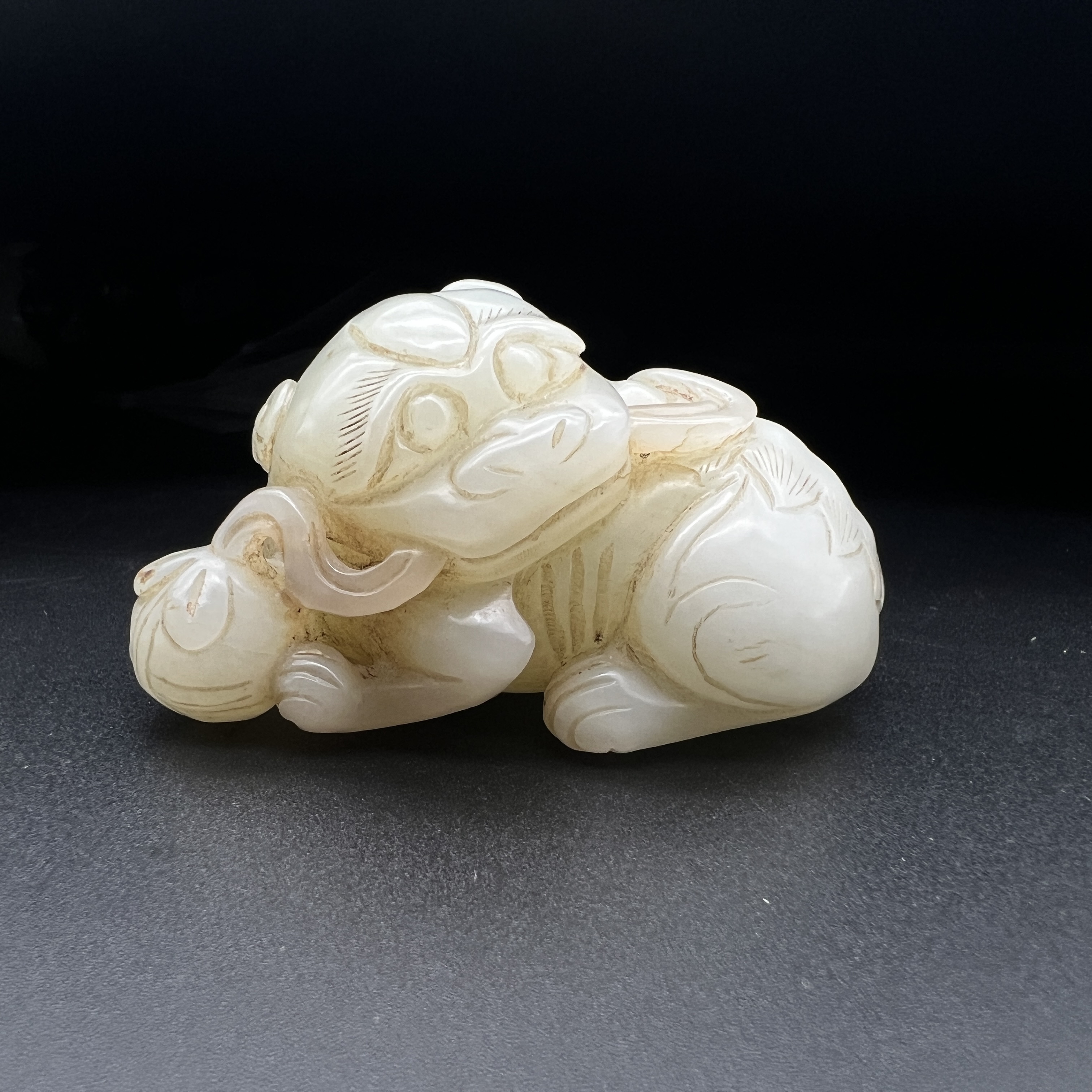 【友谊商店】清代玉狮384673