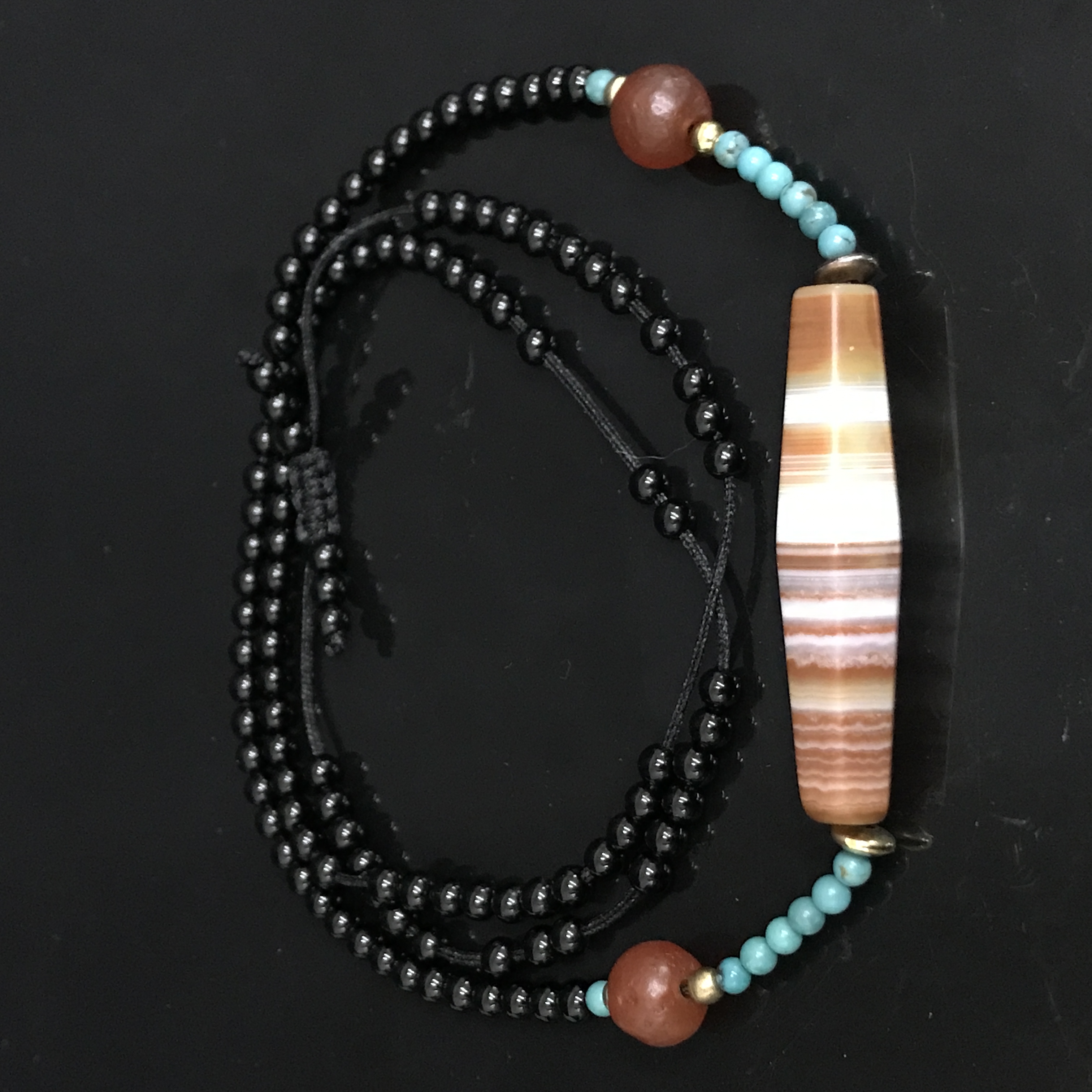 清代缠丝玛瑙珠/350440/收藏/传承/【友谊文物商店】