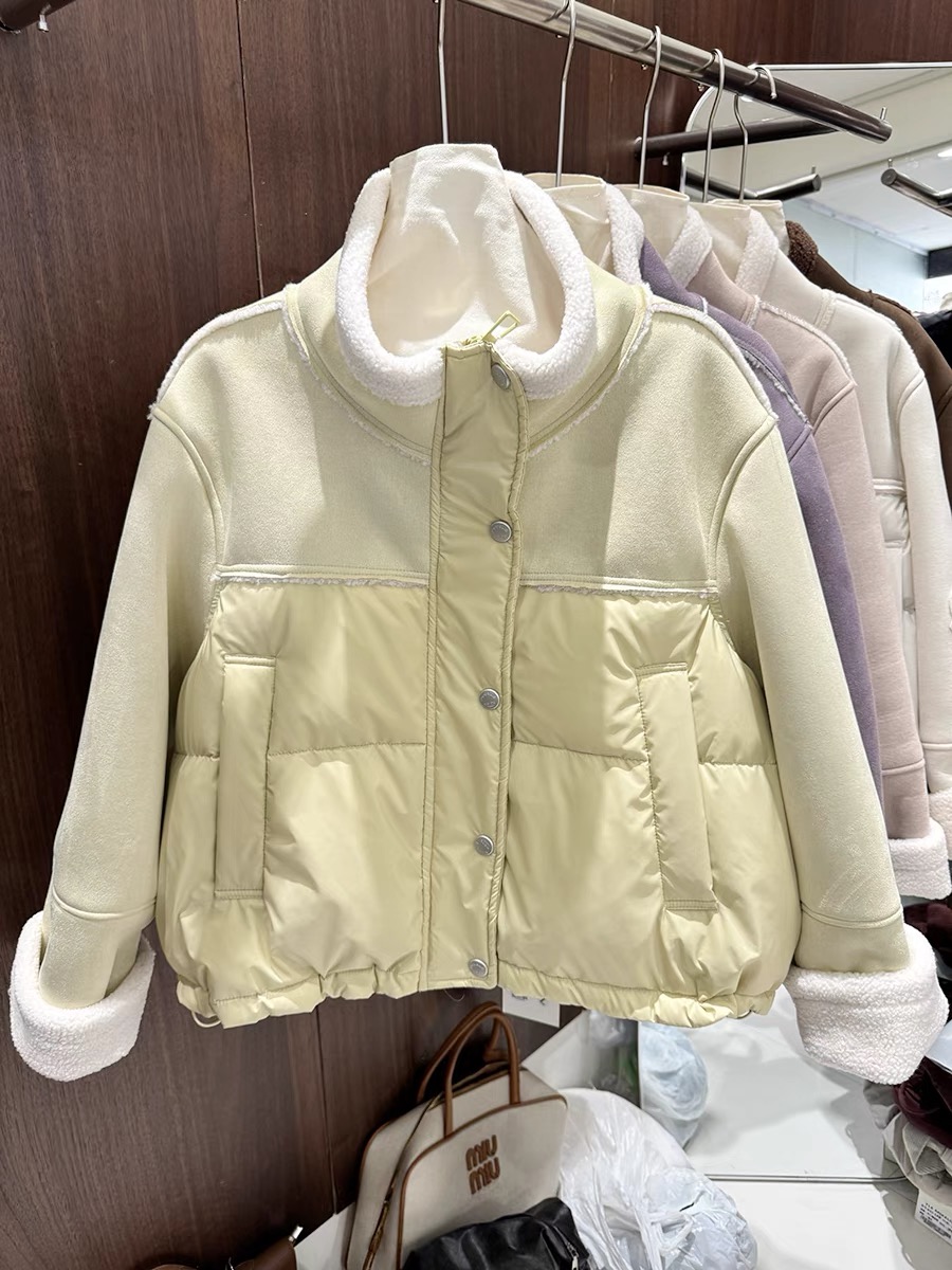 【断码清仓】女童洋气棉服冬新款儿童加厚外套大童儿童皮毛一体外套