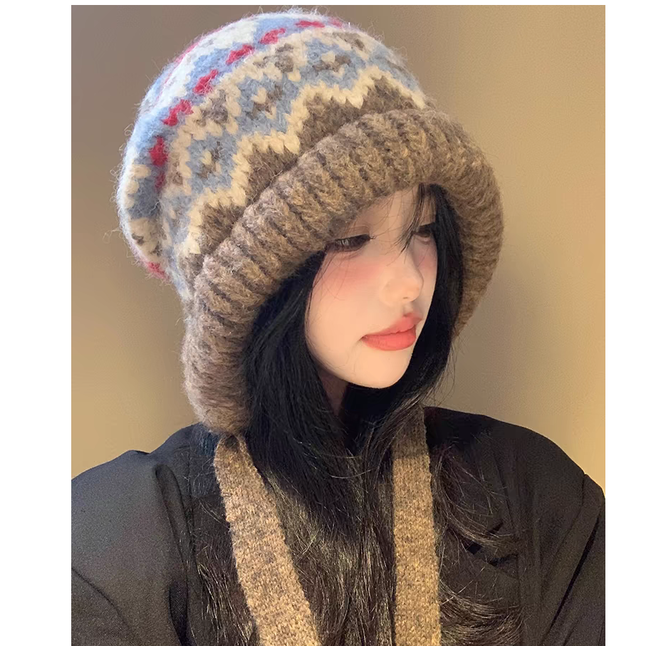 601-700冬季时尚针织男款女款百搭帽子在这里拍