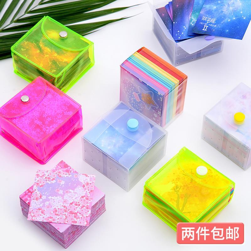 儿童印花手工折纸幼儿园6.作5彩千纸彩色卡纸纸鹤制材料正方形