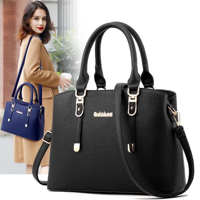 袋鼠休闲包真皮女包新款大气妈妈包女士手提斜挎包大容量时尚百搭