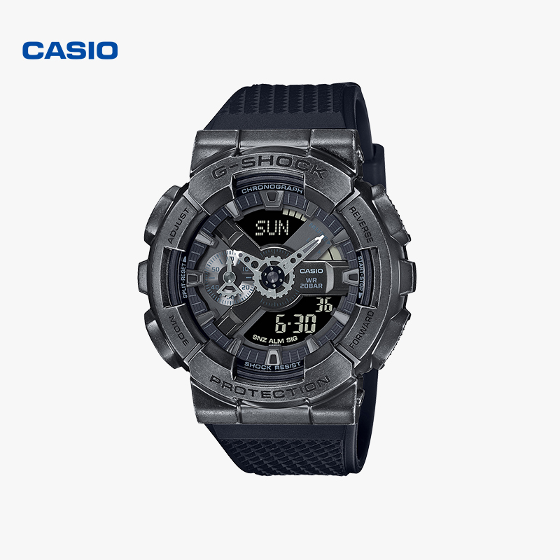 Casio/卡西欧小钢炮时间战士系列特殊包装运动防水男士手表GM-110