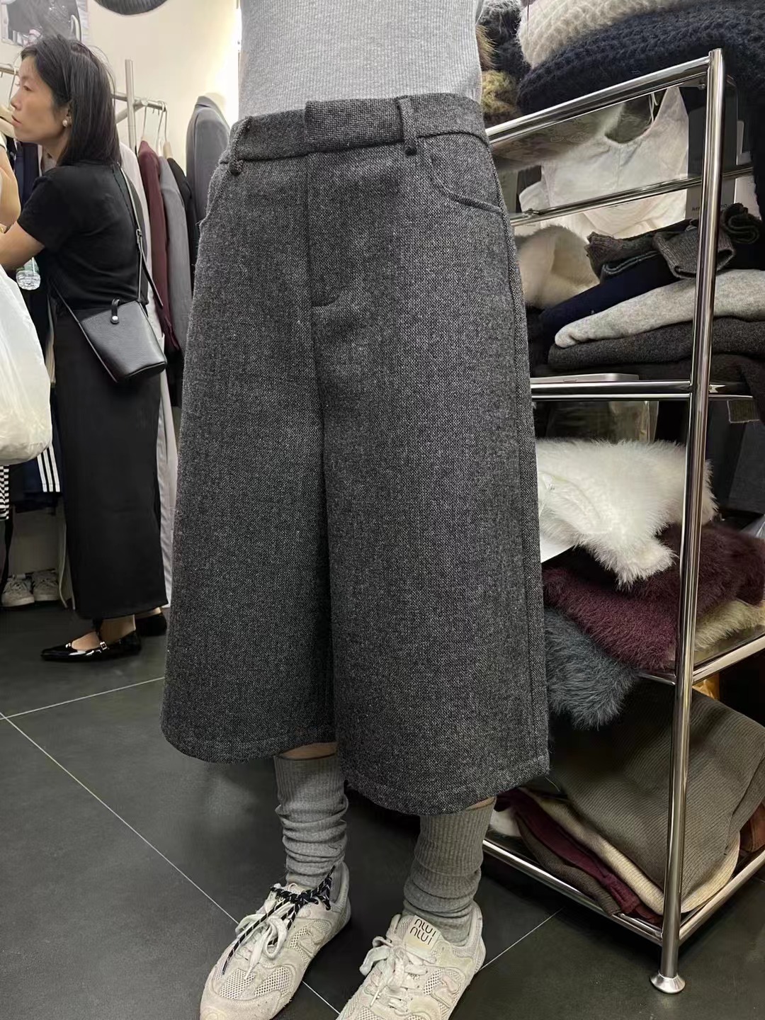 Replay（8227#库）韩版七分宽松复古裤子 KC