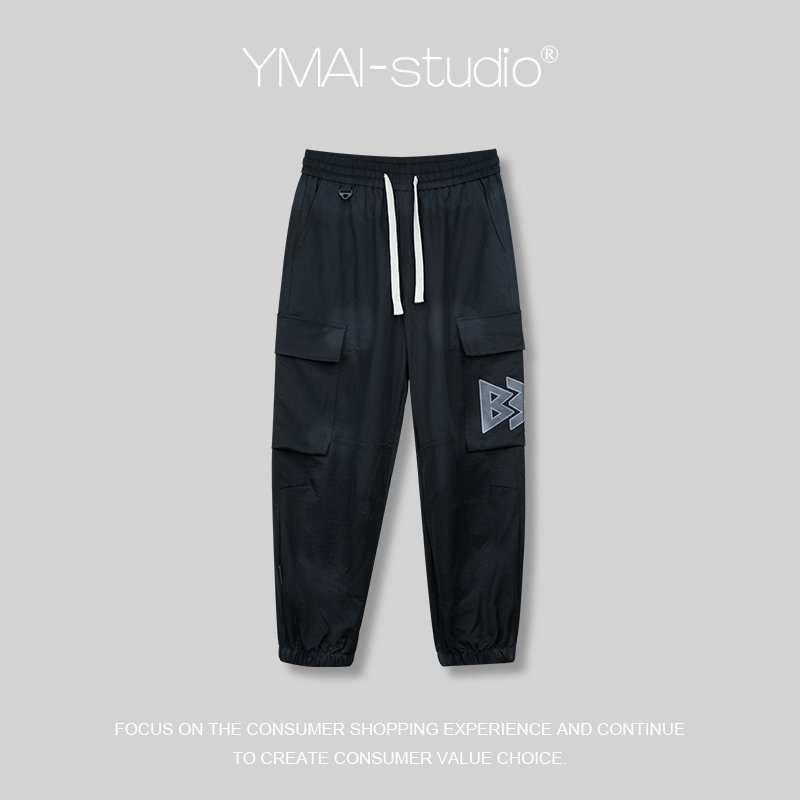 #F0605休闲秋冬百搭工装长裤时尚潮流休闲裤束脚裤子