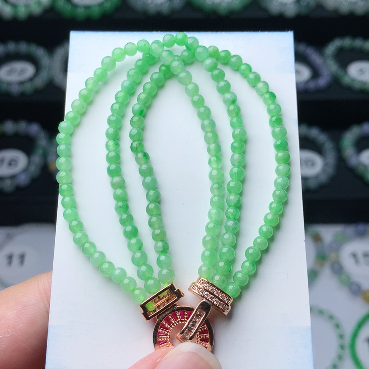 【闪购商品】翡翠手链未镶嵌2***恒