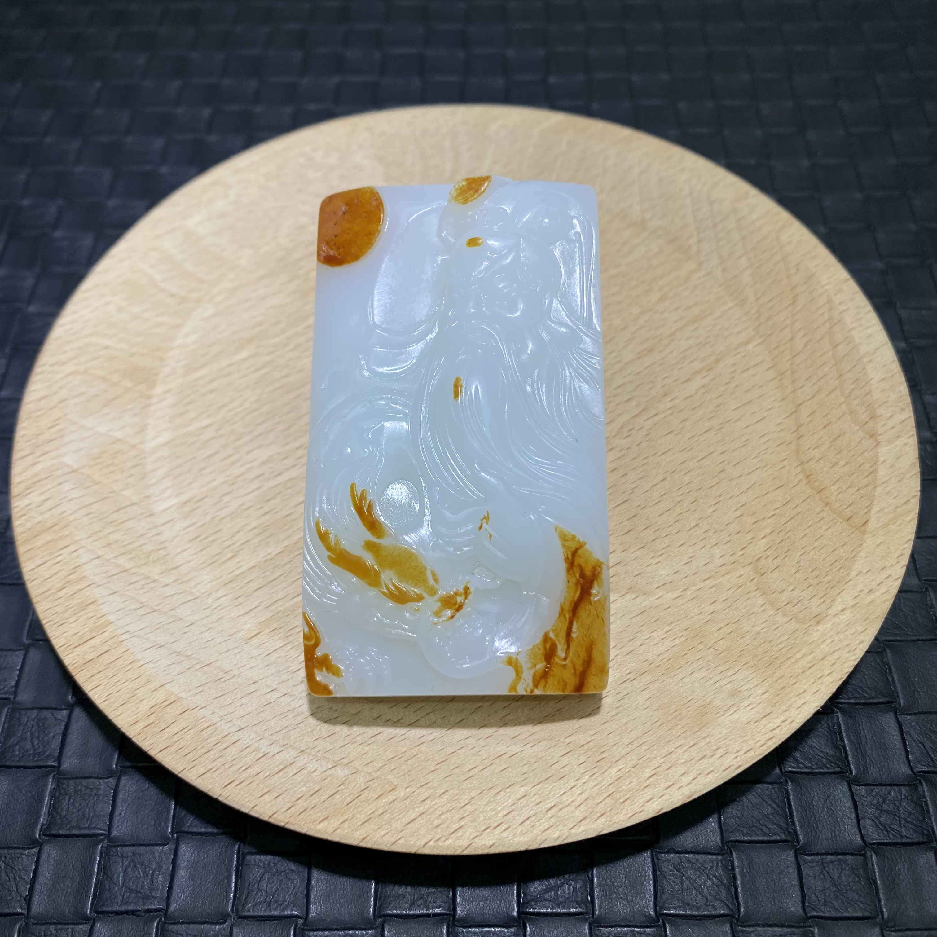 精品和田玉关公牌