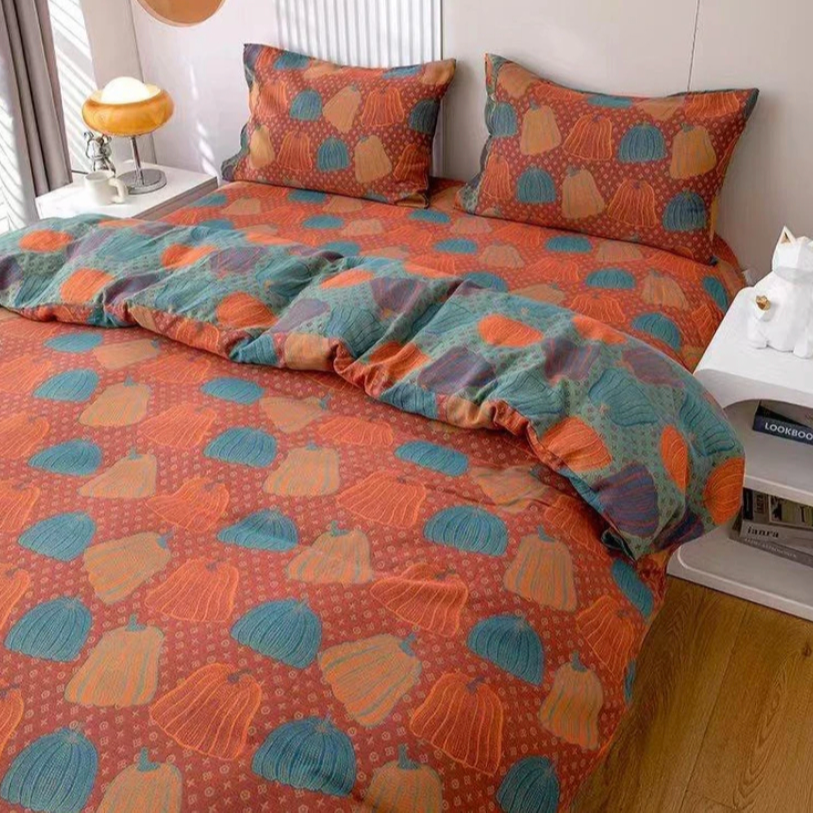 【南瓜】120*150棉色织提花双层纱休闲被午休被婴幼儿级别柔软透气