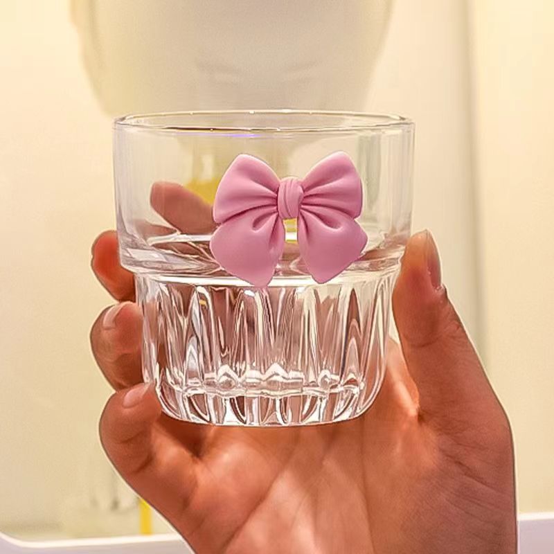 ins网红玻璃杯新款可叠水果茶杯奶茶杯玻璃热饮茶果汁杯餐饮杯