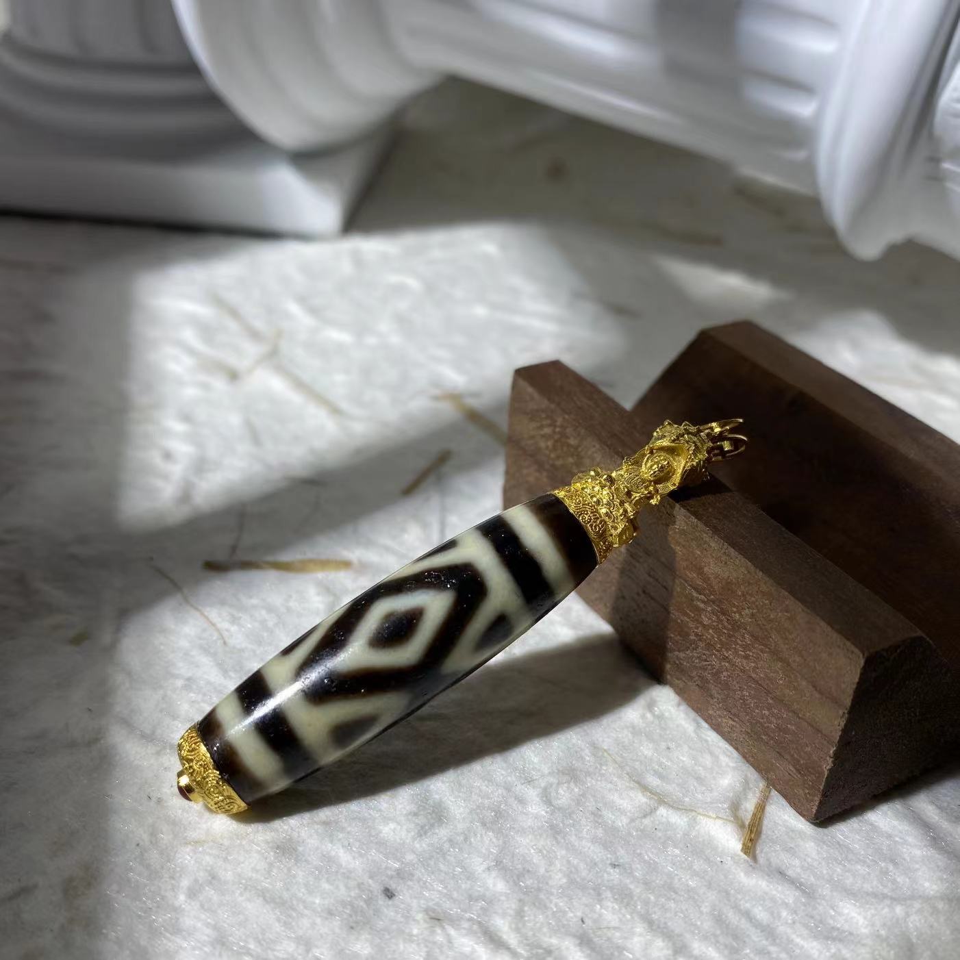小师妹|18K金镶西方三圣FSK金刚三六九吊坠