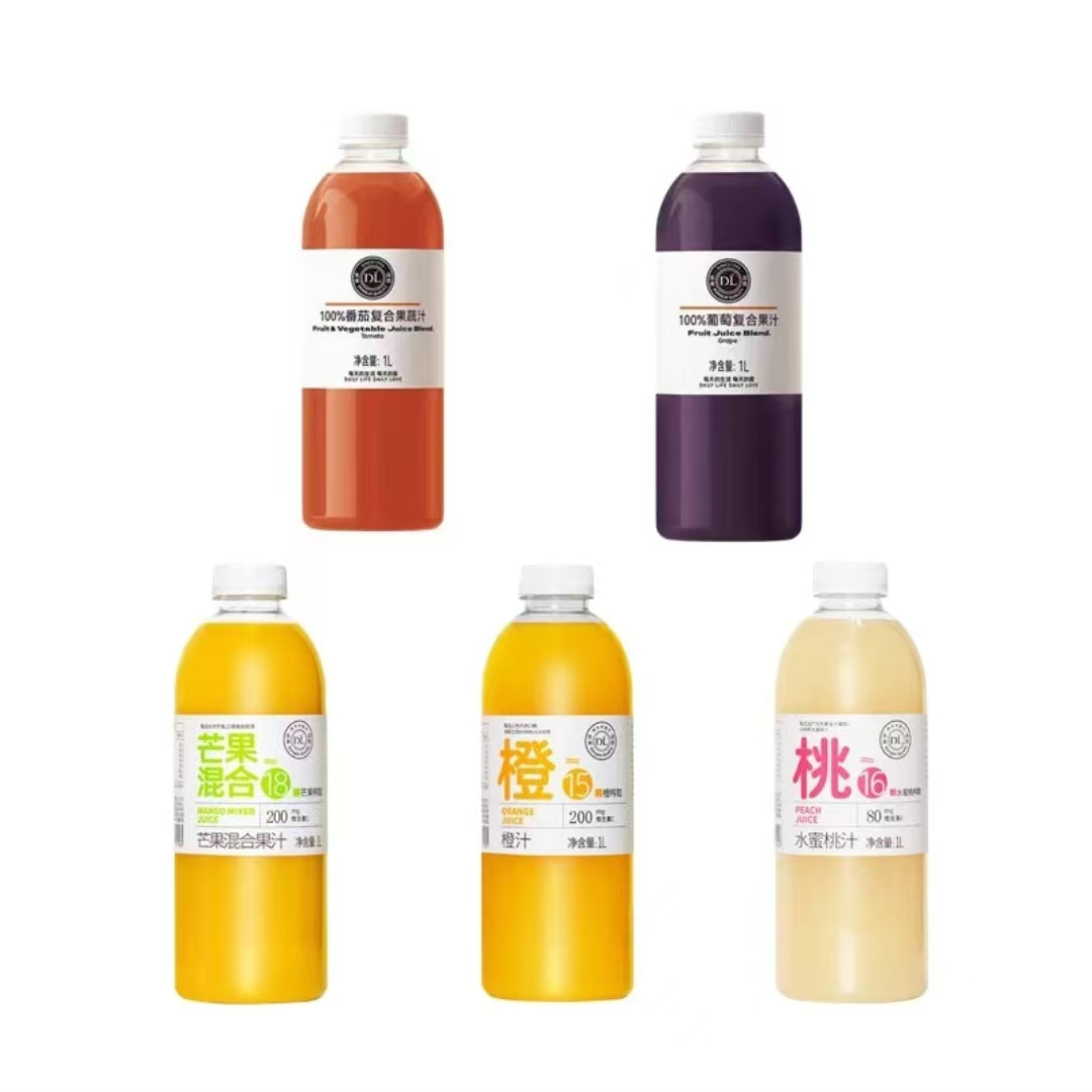 【包邮】许昌超市代购自营果蔬汁葡萄汁番茄汁芒果汁橙汁水蜜桃汁1L