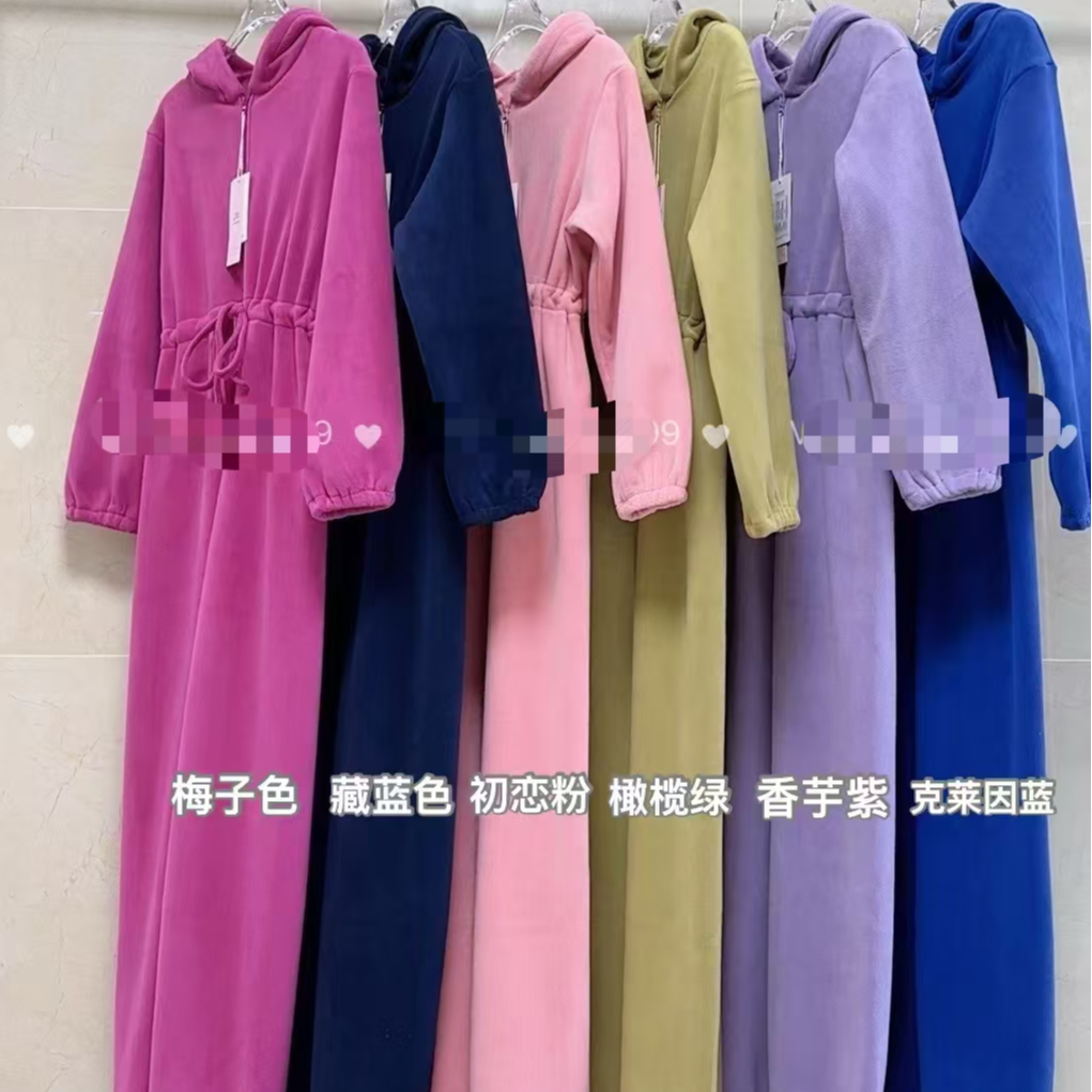 舞伊丹舞蹈加厚保暖连体衣休闲连帽宽松