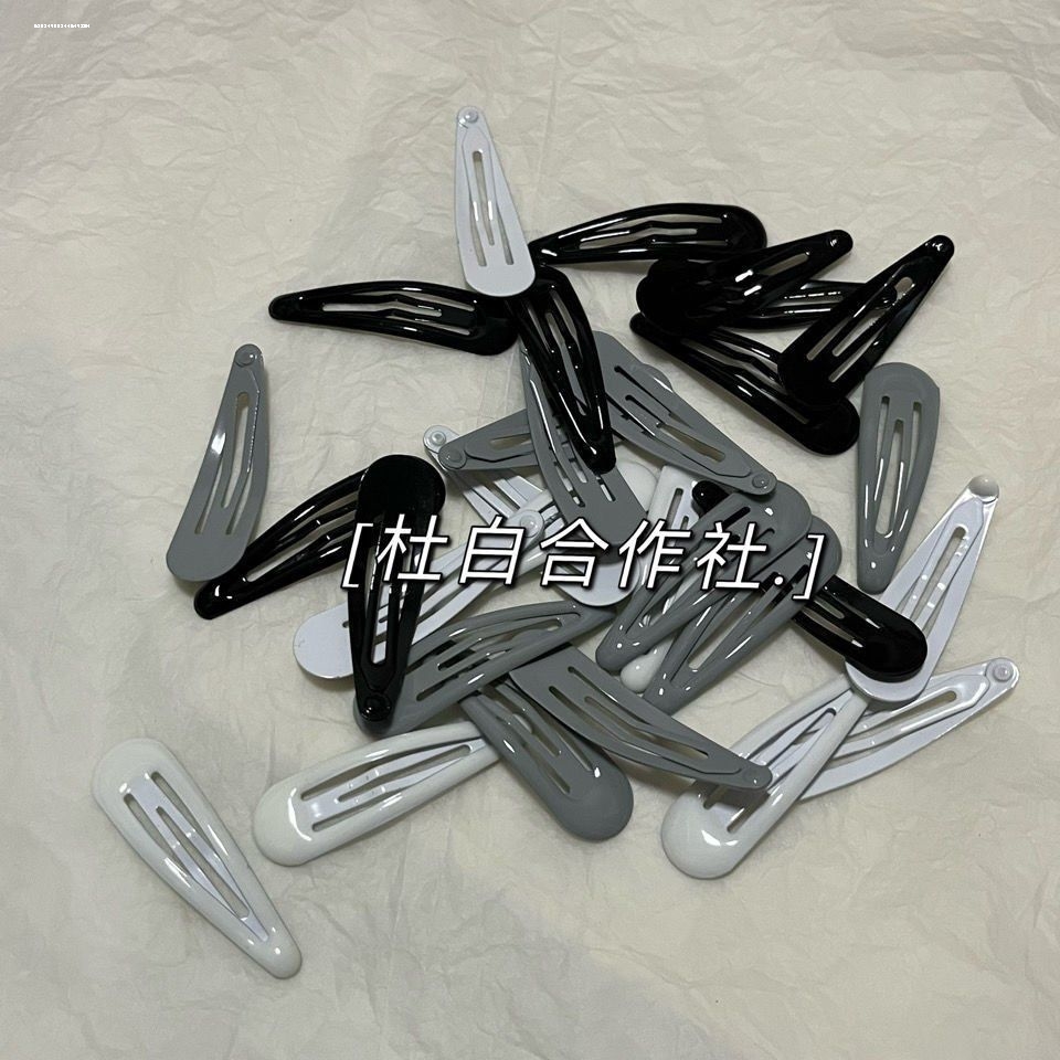 刘海夹气质黑灰简约BB夹设计时尚百搭甜妹精致显白新款头饰碎发