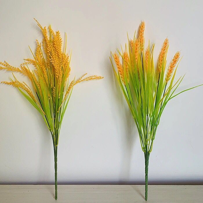 仿真麦穗大麦小麦塑料稻穗仿真植物塑料花假稻谷水稻田园风装饰品