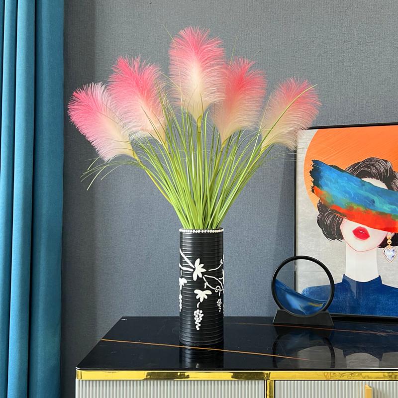 芦苇花仿真花假花客厅电视柜摆设花束桌面橱窗家居装饰品摆件干花