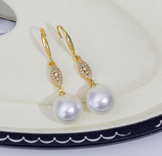 非金属树脂耳饰 sp耳钩耳环空托百搭耳坠