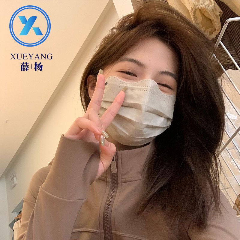 薛杨秋冬季独立包装一次性口罩高颜值网红时尚ins立体护眼角口罩