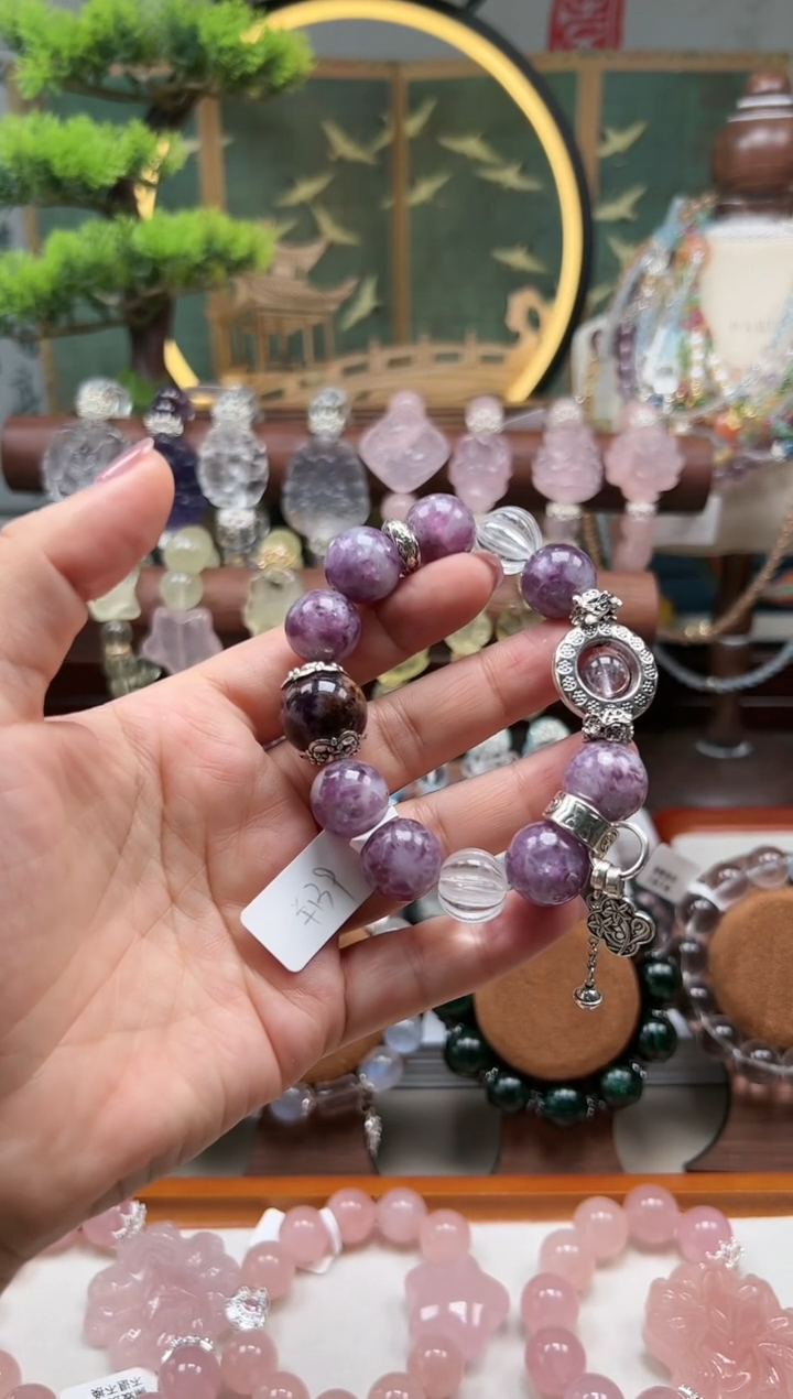 【闪购商品】水晶手链未镶嵌紫祖母