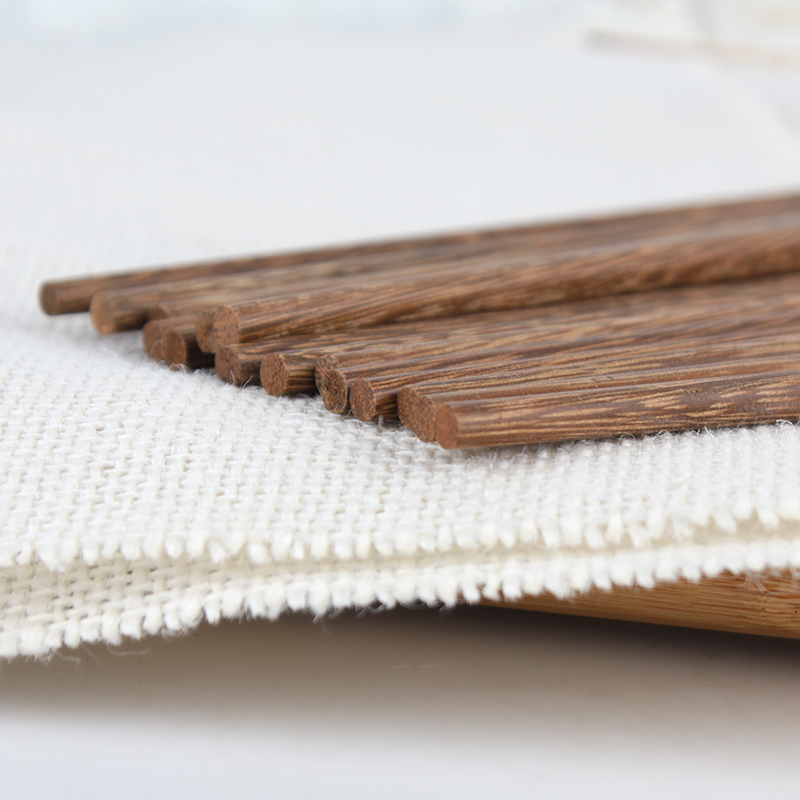 YunTang/韵唐天然健康鸡翅木筷10双装中式家用健康无漆实木家庭装