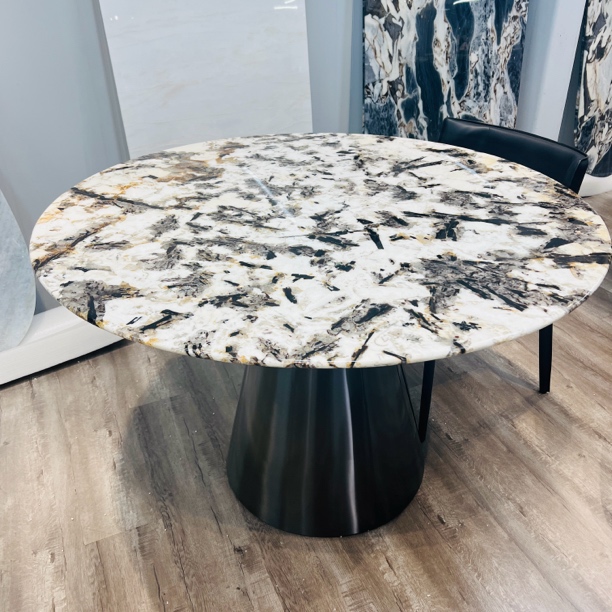 金孔雀奢石圆桌（圆1.3米）