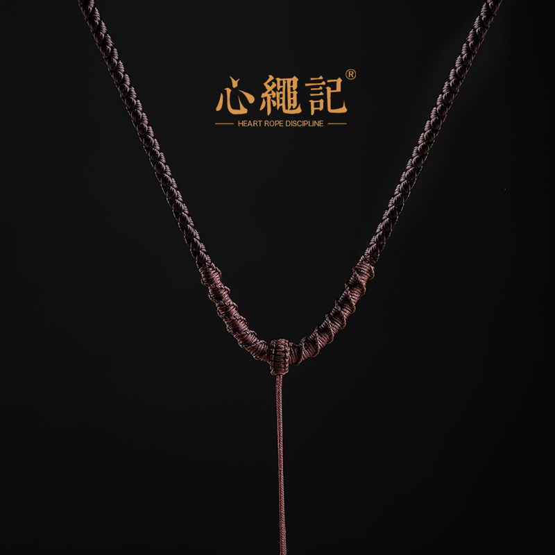 非金属布艺吊坠 手工编织旋转结项链绳吊坠绳吊坠挂绳编绳吊坠绳