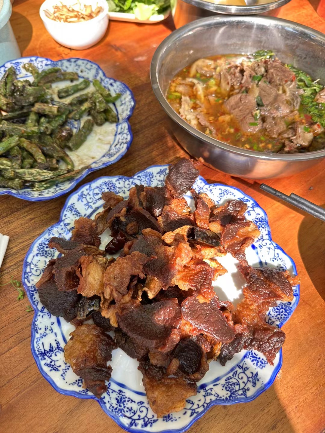 云南保山丙麻小马家风味小黄牛晒干巴