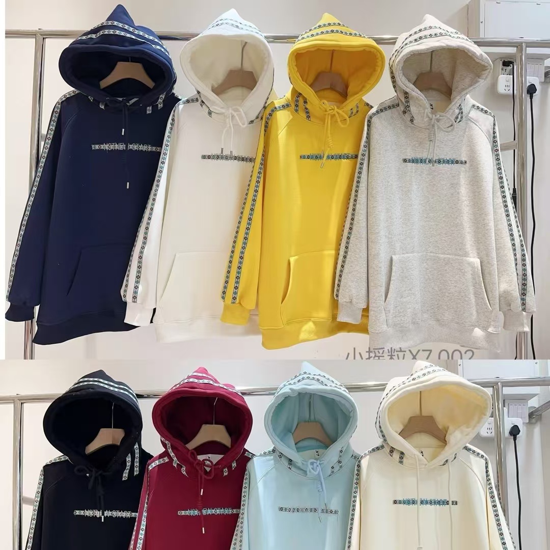 蜗牛家档口新款百搭气质款简约设计款加绒加厚卫衣002