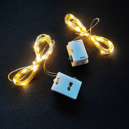 暖色小彩灯LED灯鲜花花束装饰灯生日礼盒灯带条串花艺灯花店用品