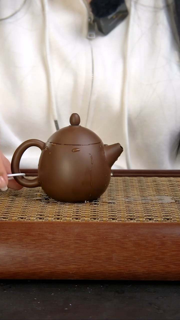【闪购商品】陶瓷壶说坭兴 龙蛋 光素古铜150cc