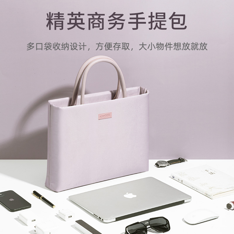 笔记本电脑包手提通勤适用苹果macbookair13联想小新pro14寸女华